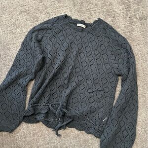 Marine Layer Charcoal Knit Top